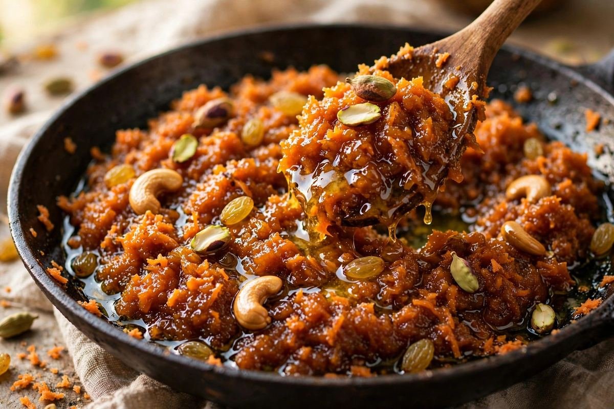 Gajar Ka Halwa — The Classic Slow-Cooked Indian Carrot Halwa — cooking photo