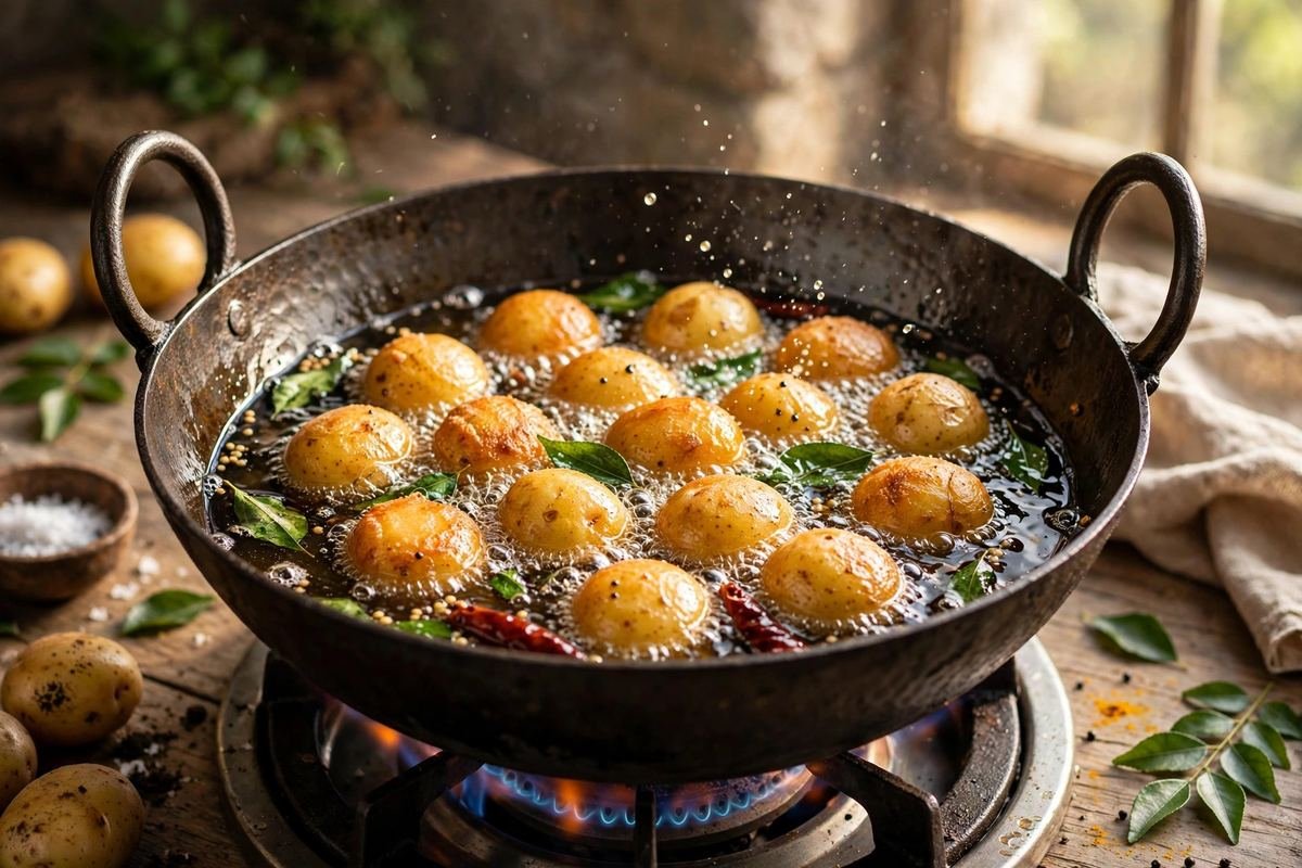Dum Aloo — Slow-Cooked Kashmiri Potato Curry — step photo