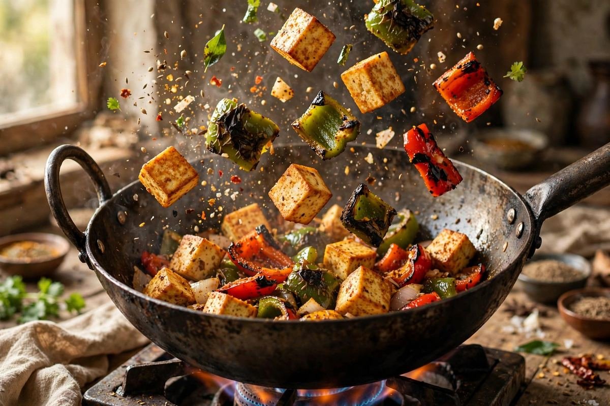 Kadhai Paneer — Smoky Restaurant-Style — step photo