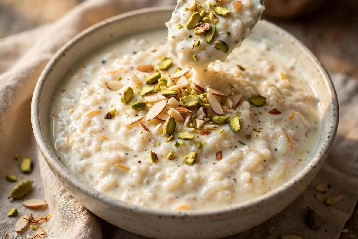 Rice Kheer Recipe — Creamy Slow-Cooked Indian Rice Pudding — cooking photo