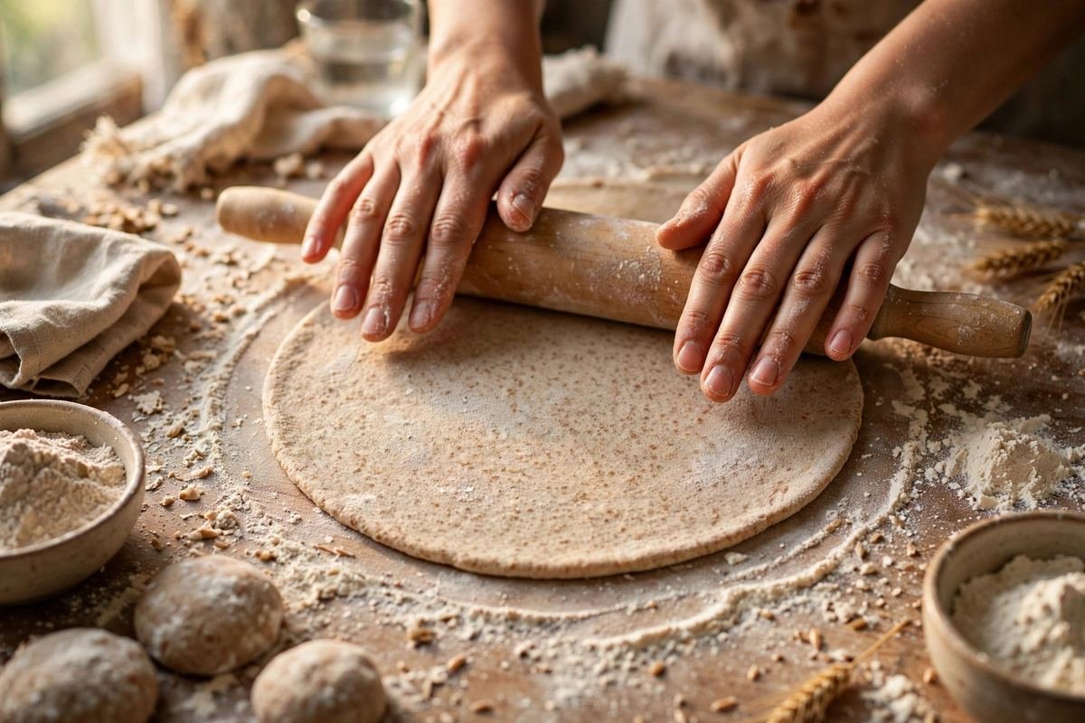Soft Tandoori Roti on Tawa — No Tandoor Needed — cooking photo