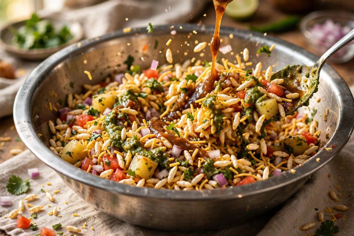 Mumbai Bhel Puri — Sweet, Sour & Crunchy Puffed Rice Chaat — step photo