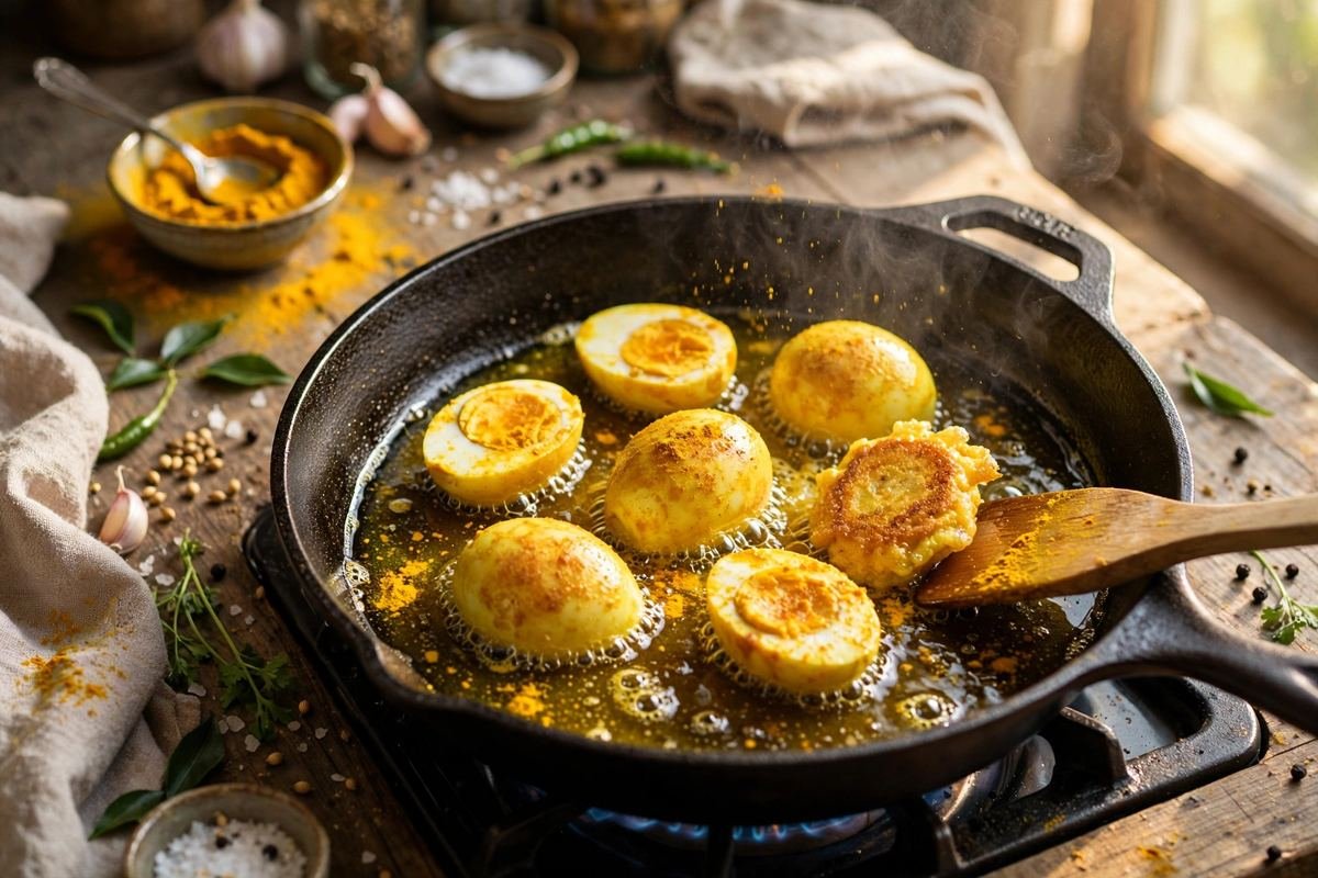 Dhaba-Style Egg Curry Recipe — Spicy & Rustic — step photo