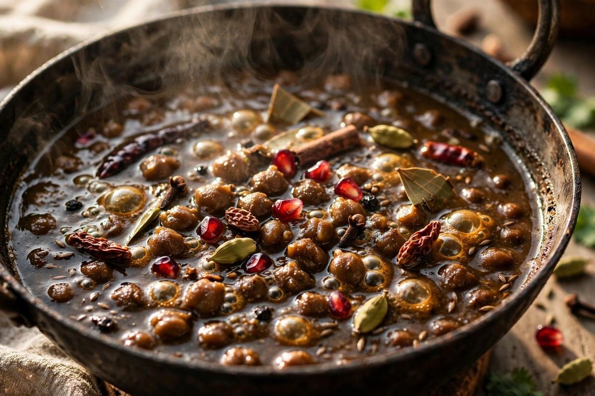 Chana Masala Recipe — Classic Chickpea Curry — cooking photo