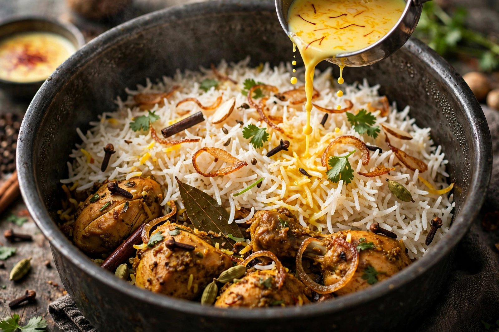 Authentic Hyderabadi Chicken Dum Biryani - Step-by-Step Recipe — step photo