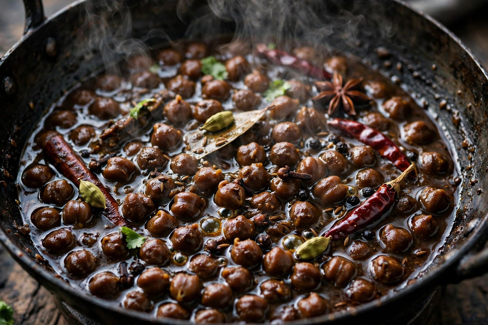 Amritsari Chole Bhature - Dark, Smoky Chickpea Curry & Fluffy Bhature — step photo