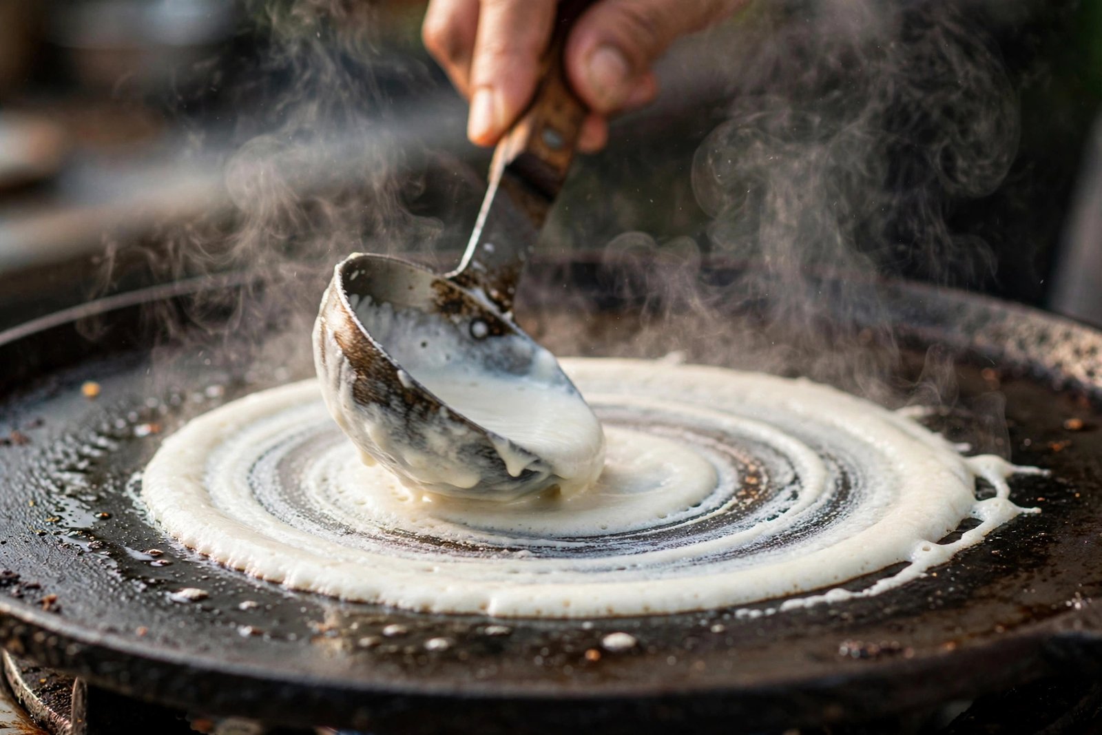Crispy Masala Dosa Recipe - Fermented Batter & Perfect Potato Filling — step photo